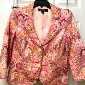 Floral print pink Kasper jacket beautiful